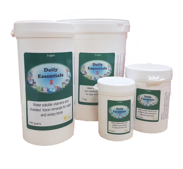 Daily Essentials1 - Water soluble multi vitamins and minerals for birds