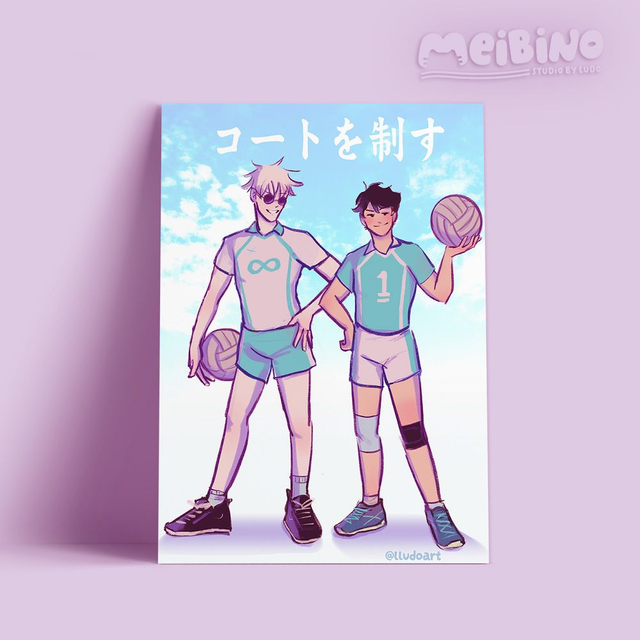 print - gojo oikawa