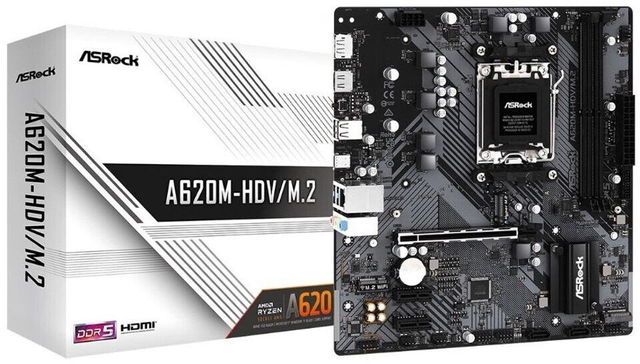 02.1.0015 – Scheda Madre ASRock A620M-HDV/M.2 AM5 – Entry Level per Ryzen 7000