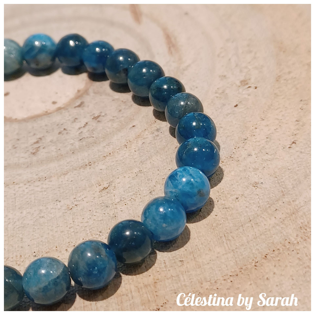Bracelet Apatite bleue Taille Dame