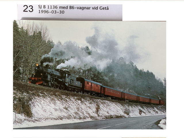 23. SJ B1136 Vid Getå 1996-03-30