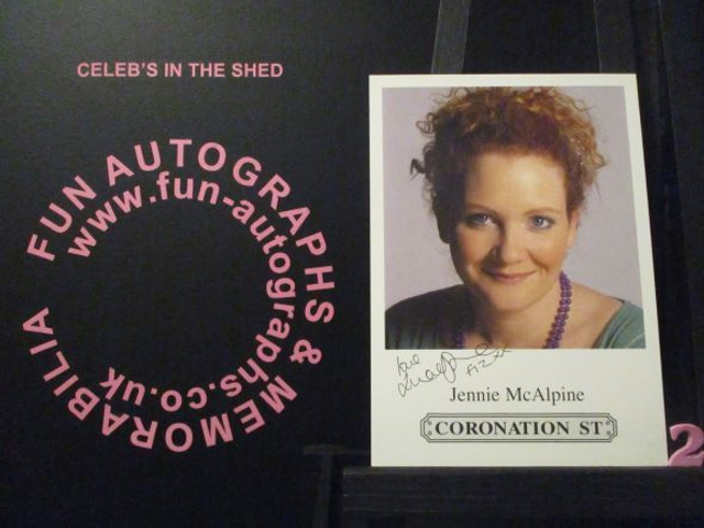 Jennie McAlpine (Fizz Brown) Original Coronation Street Pre-Print Cast Card (2)
