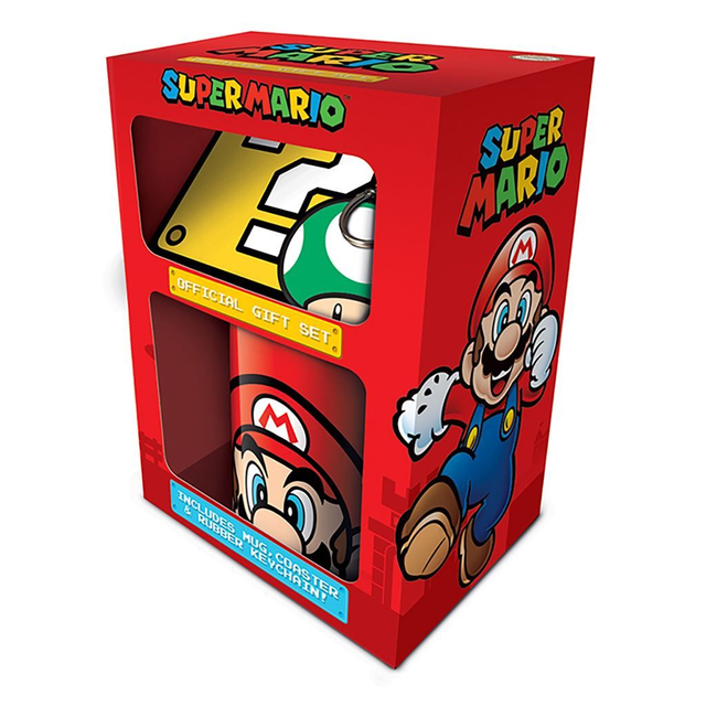 Super Mario: Mario Mug Coaster Keychain Gift Set