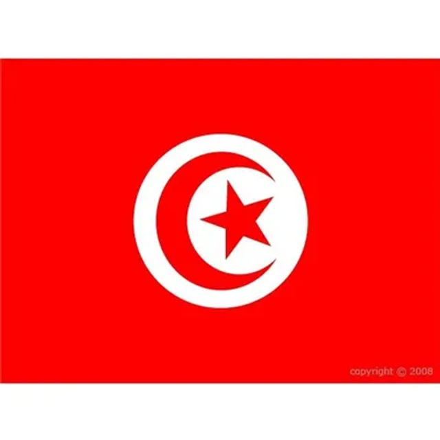 Grand drapeau Tunisie 90X150cm