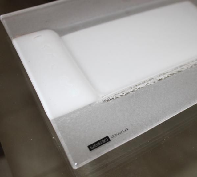 o4 Glas-Tablar 16 x 29 cm, Akzent in weiß . tk 2 o22020 03 