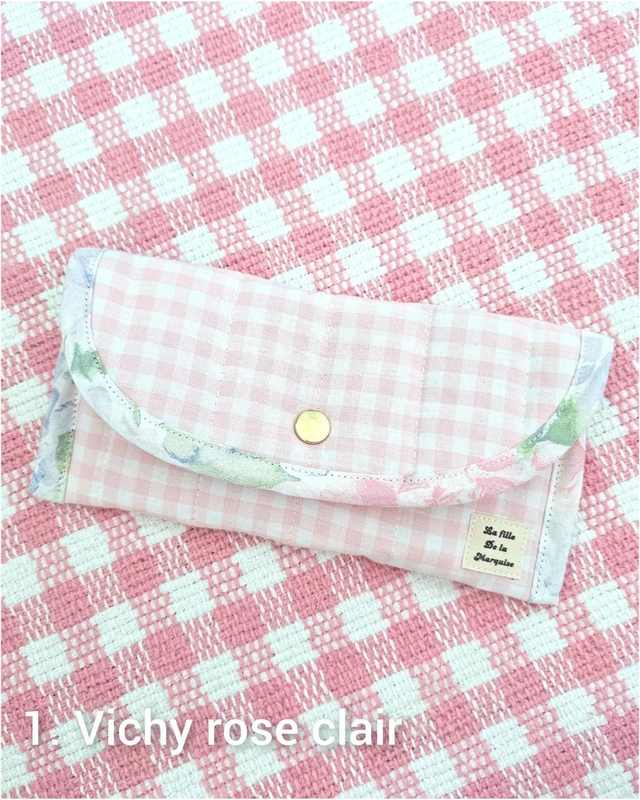 Étui à lunettes avec rabat en tissus upcyclés