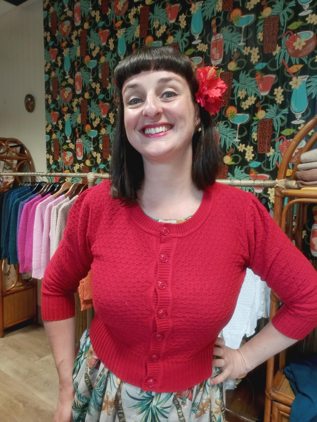 Cardigan rouge