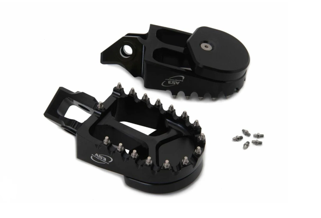 KTM 2017-2023 AS3 SUPERMOTO FOOT PEGS BLACK 125 150 250 350 450 SX SXF XC XC-F SMR 2016-2022 300 500 EXC XC-W XCF-W 
