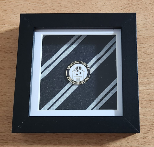 Black Framed Tie with New Cuthbury pin