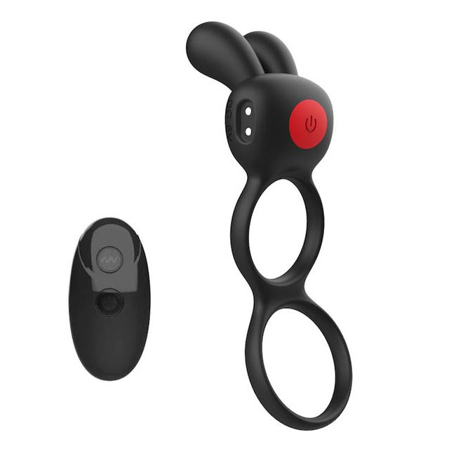 Anel Peniano e Escrotal com Estimulador Vibro e Controle Remoto