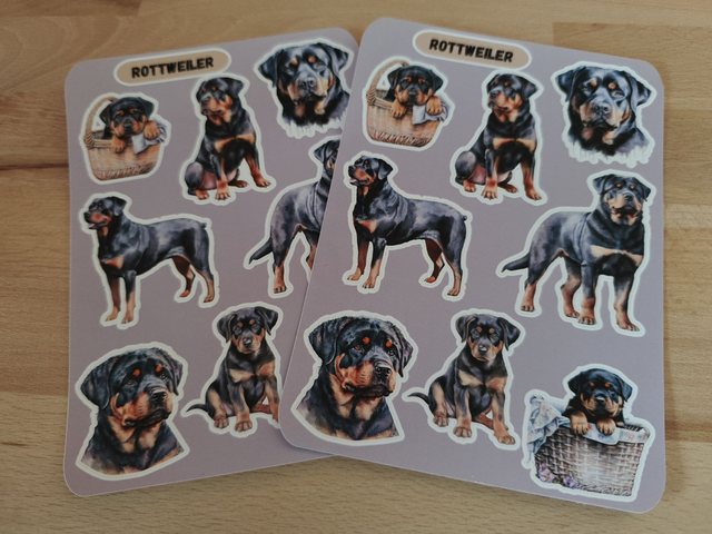Planche stickers Rottweiler