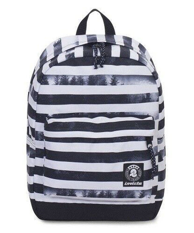 Zaino INVICTA CARLSON FANTASY BACKPAK righe bianco - nero