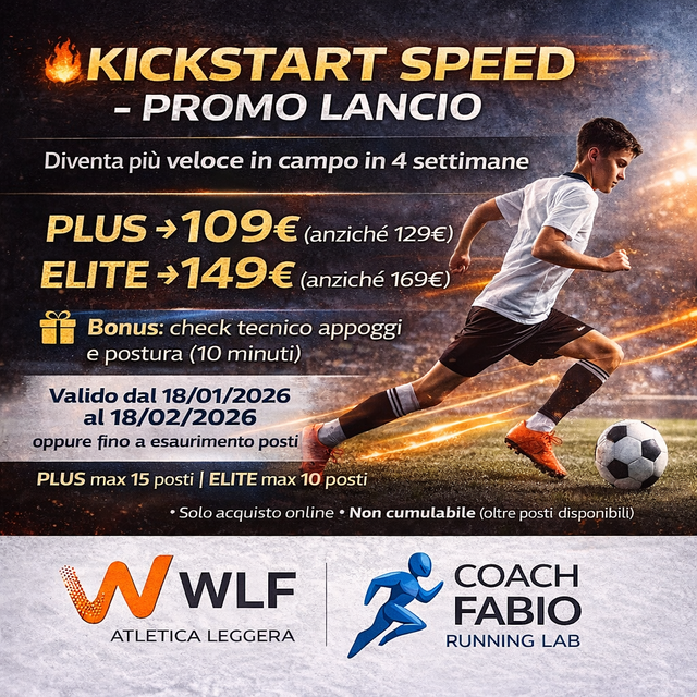 KICKSTART SPEED, Promo Lancio PLUS