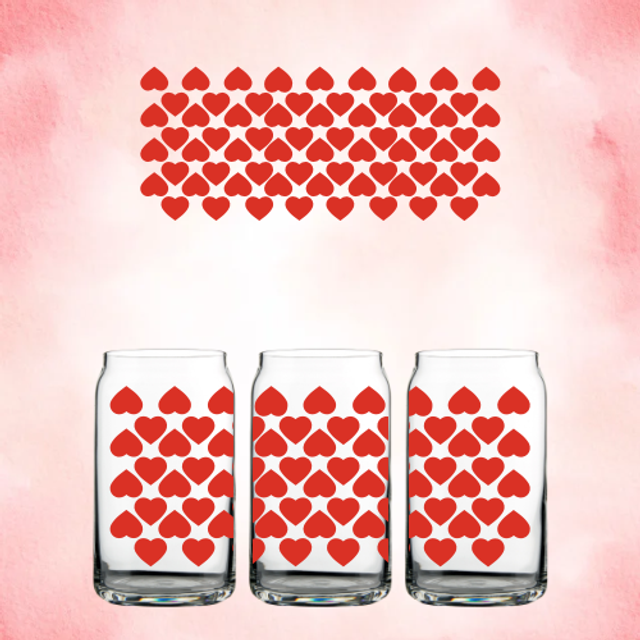 Verre 1000 cœur 