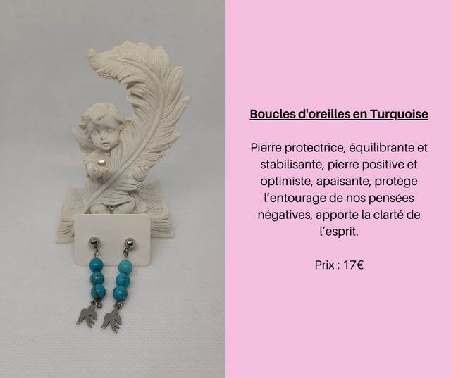 119- Boucles d'Oreilles en Turquoise