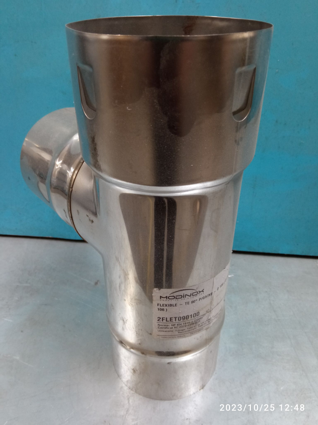 Flexible - Te 90° PGaine - D 100 ( D Ext 106 ) - FLET090100 