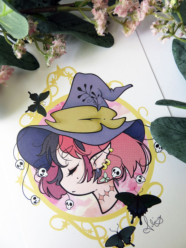 Witch Portrait A5 Print