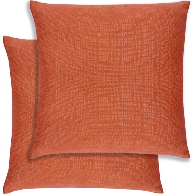 Enhanced Living Pair of Matrix Orange Cushion Covers - Cases Only