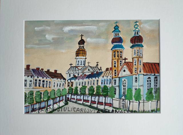 Inspiracje Nikiforowe 1, 30x40 cm, (20x29 w świetle passe-partout) akwarela 2024