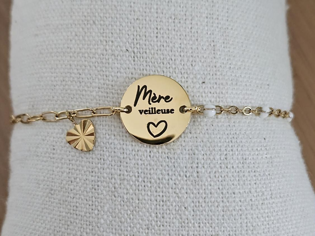 Bracelet chaîne "mère veilleuse "