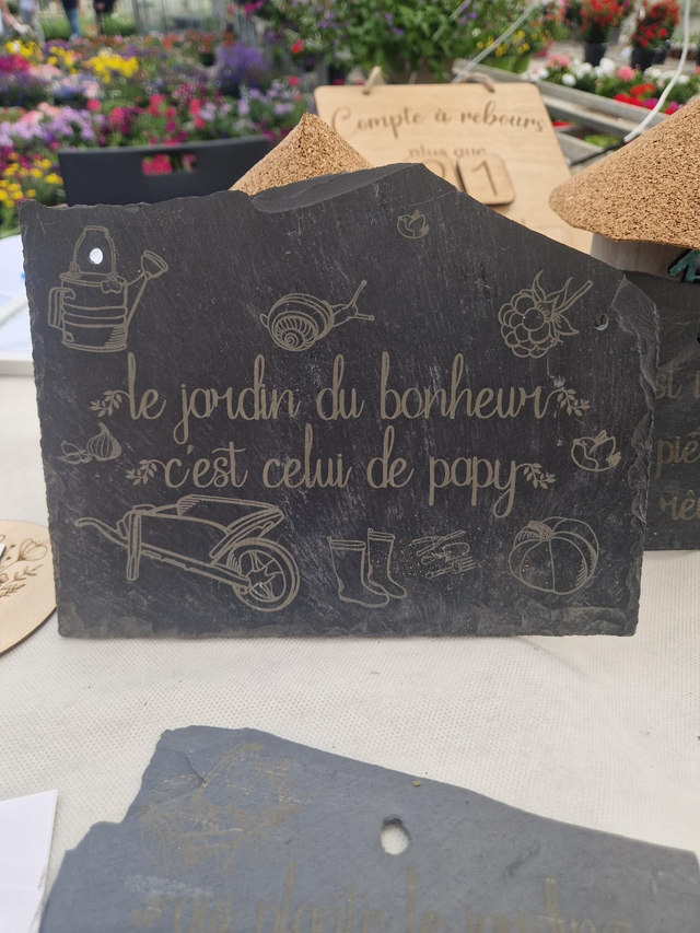 Ardoise gravée 