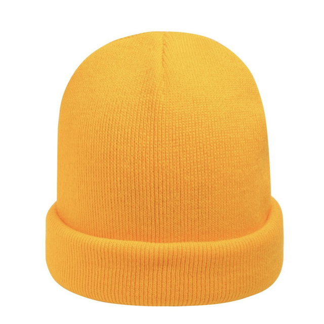 Beanie geel 