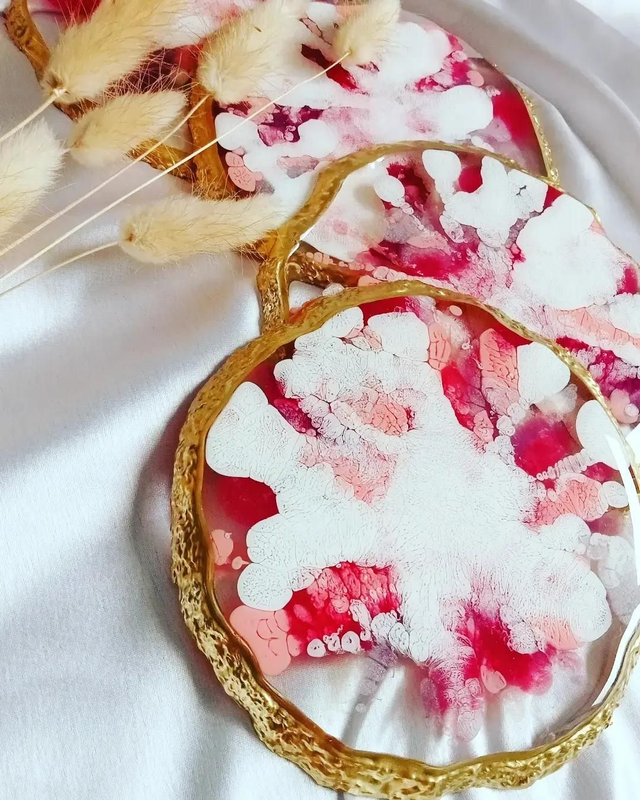 Explosion of colour, set of 4 coasters