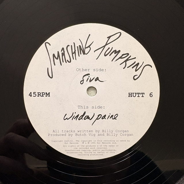Smashing Pumpkins Siva Window Paine Vinyl 45 RPM Hut Recordings