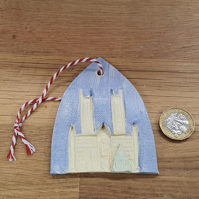 Lincoln Cathedral Xmas decoration