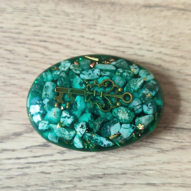 Galet orgonite agate arbre aventurine 