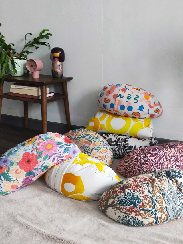 Zafu demie-lune - coussin de méditation