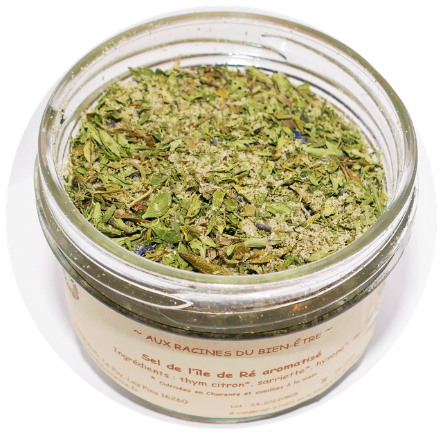 Fleur de sel de l'île de Ré aromatisé 45g