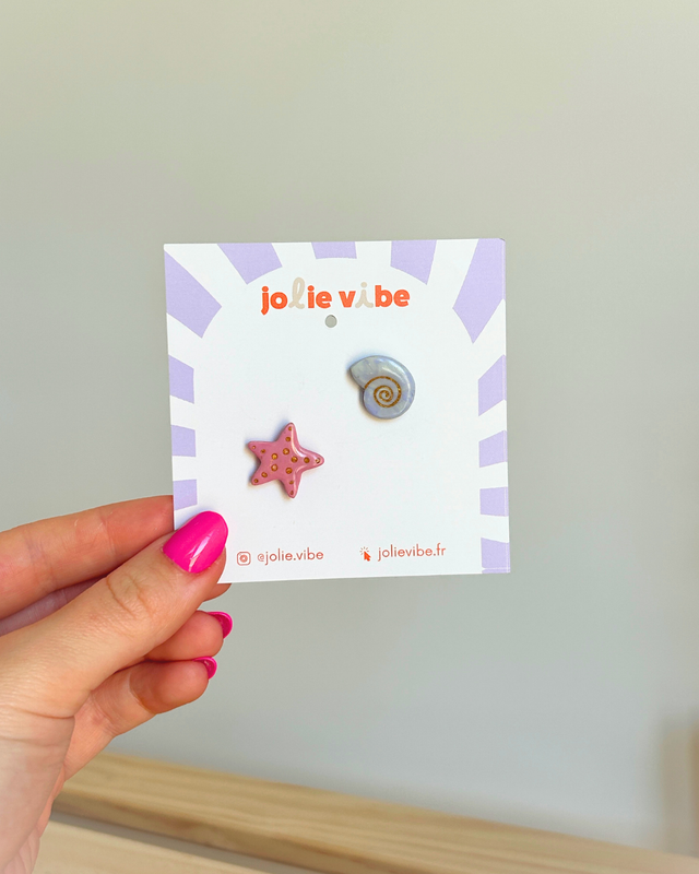 Duo coquillage - Pin's