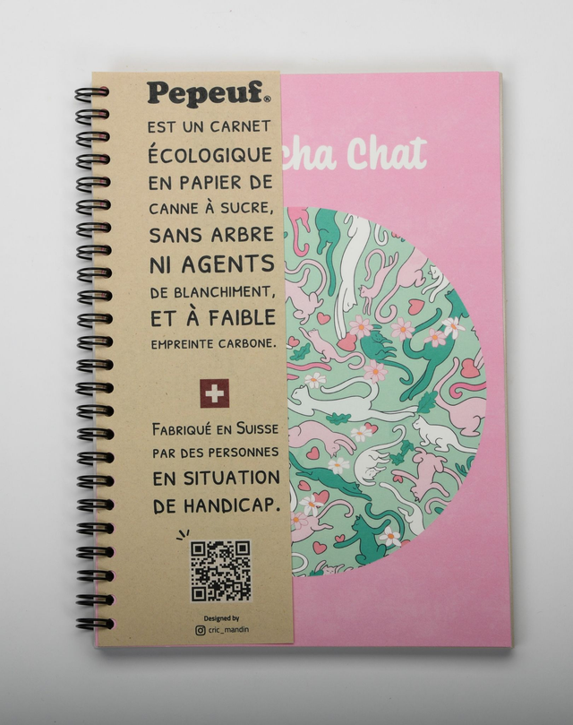 Carnet A5 illustré de la marque Pepeuf