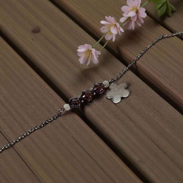 Bracelet acier inoxydable violine et argenté