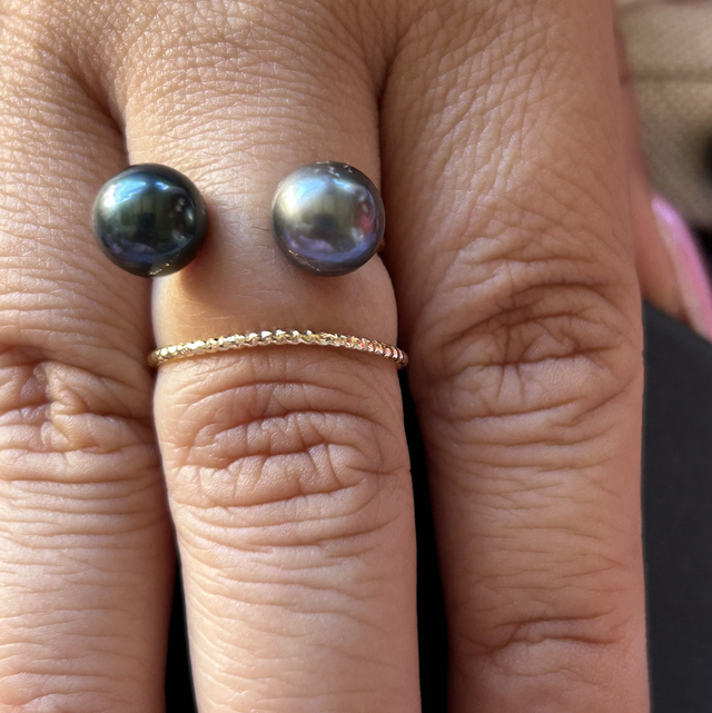 Bague ‘Una’una (plaqué or)