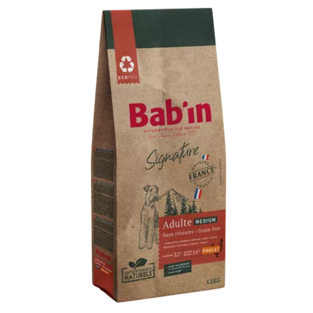 Bab’in Signature Sans Céréales Medium Adulte – Poulet