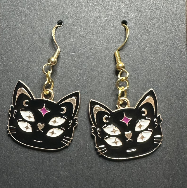 All Seeing Cat Earrings
