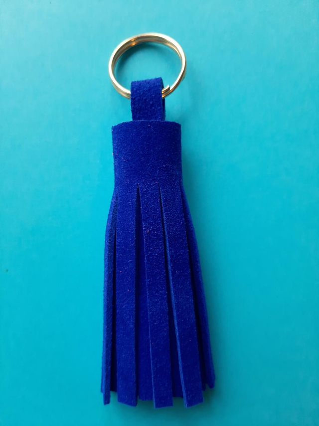 SALE! Suede tassel keyring