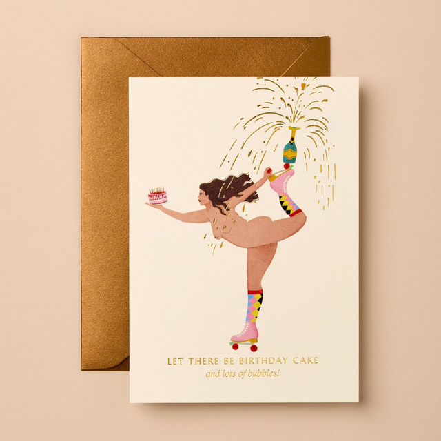 Birthday Cake &amp; Bubbles | Birthday Card