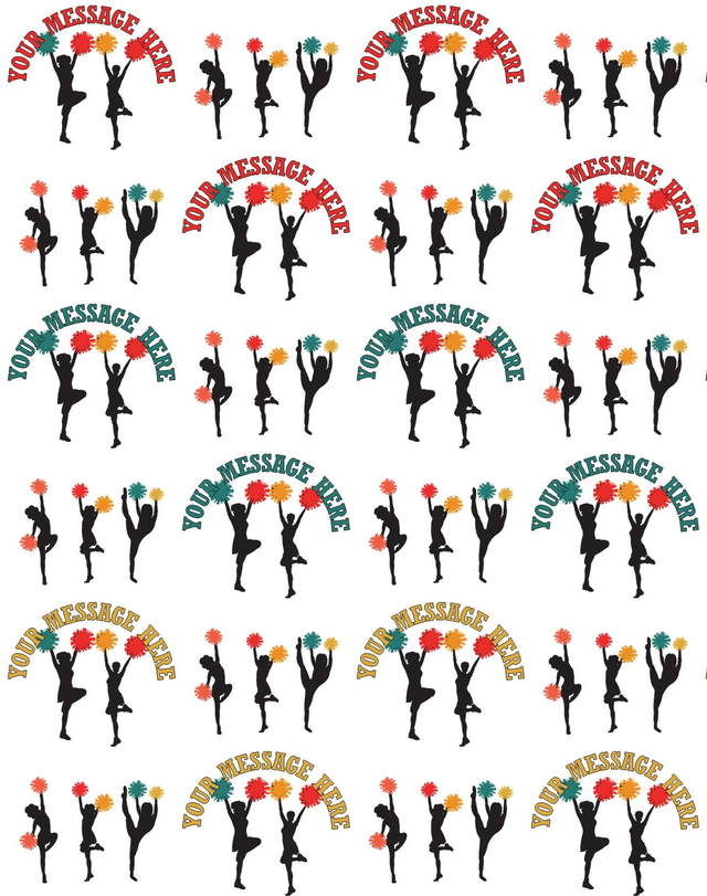 Cheerleader Personalised  Gift Wrap Wrapping Paper