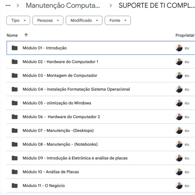 CURSO EAD DE SUPORTE DE TI COMPLETO