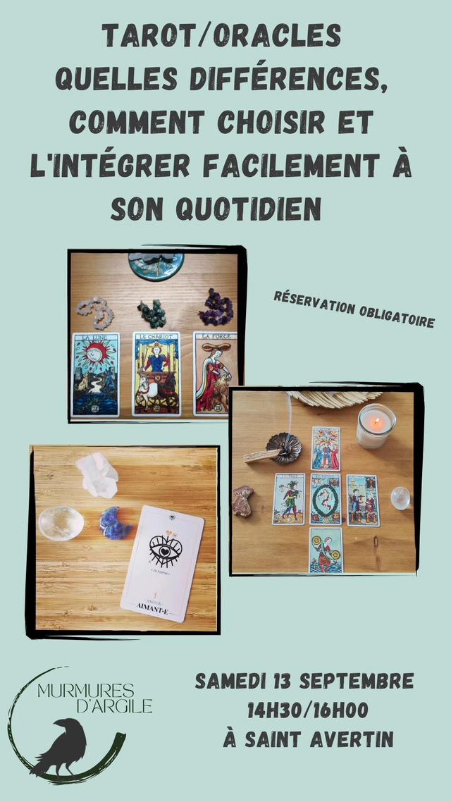 Atelier arts divinatoires 12/03/26 18h30-20h00 min.