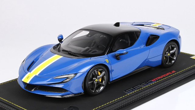 Ferrari SF90 Stradale 2019 azzuro Dino BBR 1:18