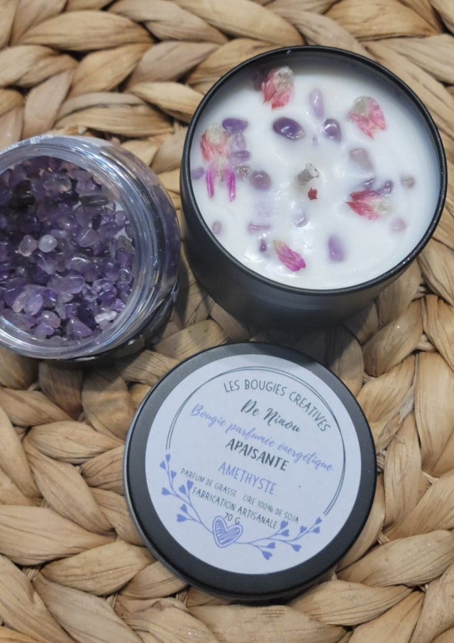 Bougie Apaisante Amethyste 