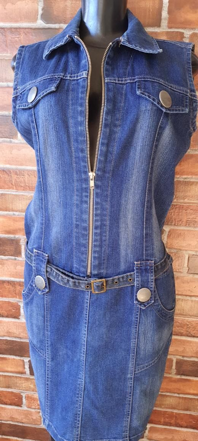 Vestido Jeans Azul, T/G