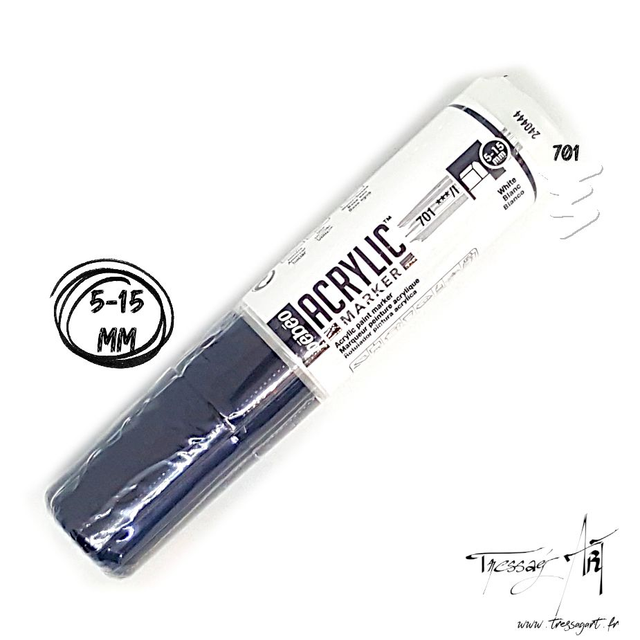PEBEO - MARQUEUR ACRYLIQUE 5-15mm - BLANC - PB008701
