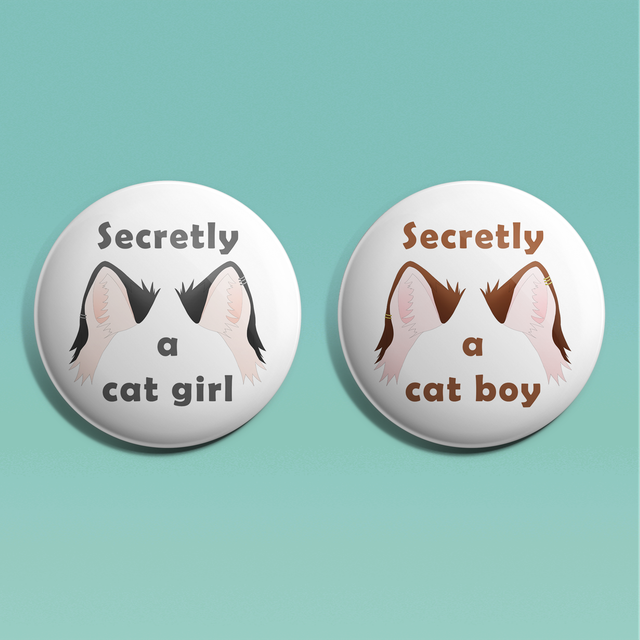Cat Boy/Girl Badges