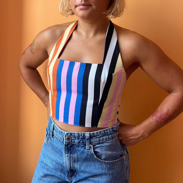 Crop top reversible "BLUKEA" - L/XL