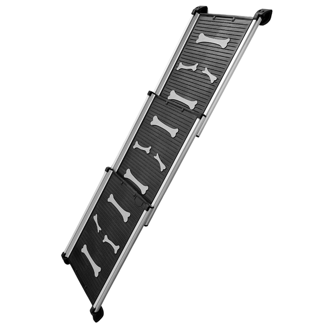 Hunderampe de Luxe, Aluminium, ausziehbar, rutschfest